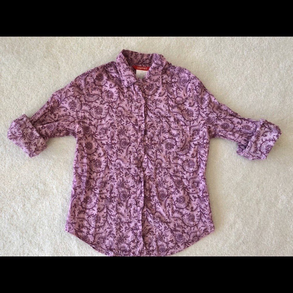 ISO: Esprit pink paisley western shirt size 9/10 or 11/12